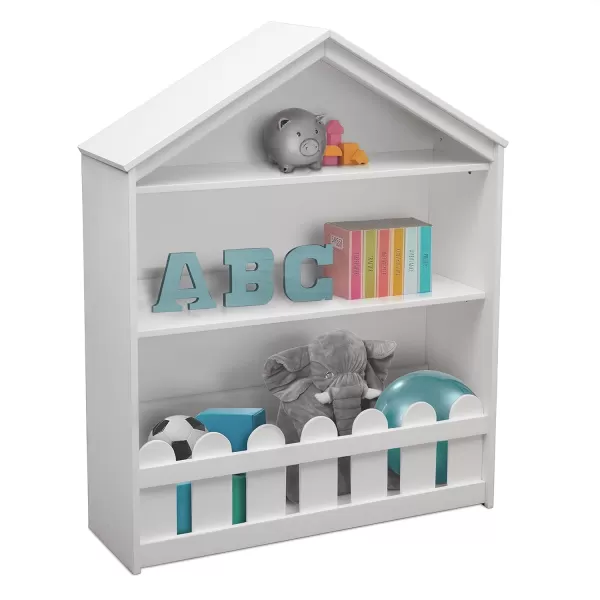 Serta Happy Home Storage Bookcase - Ideal for Books, Decor, Homeschooling &amp; More, Bianca White