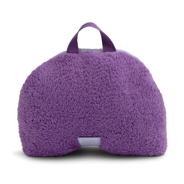 Sherpa Throw Blanket with Storage Pocket for Kids, Magenta Cat