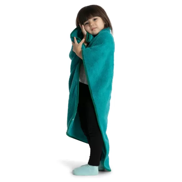 Sherpa Throw Blanket with Storage Pocket for Kids, Magenta Cat