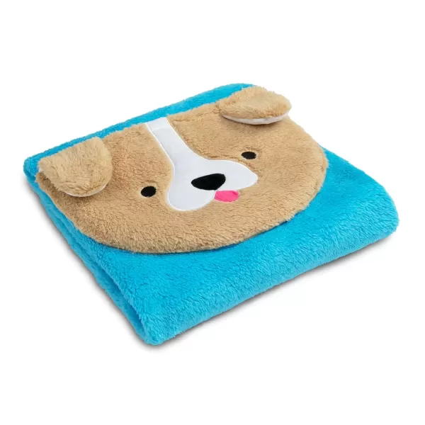 Sherpa Throw Blanket with Storage Pocket for Kids, Magenta Cat