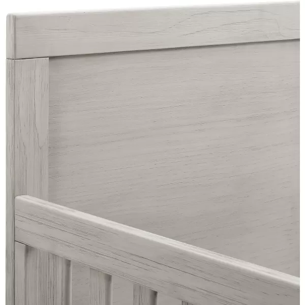 Simmons Kids Foundry 6-in-1 Convertible Baby Crib, Rustic Mist with Matte Black