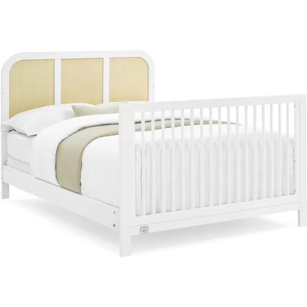 Simmons Kids Theo 6-in-1 Convertible Crib - Greenguard Gold Certified, Black/Textured Almond