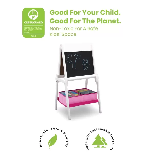 Space Adventures Wooden Activity Easel with Storage - Ideal for Arts &amp; Crafts, Drawing, Homeschooling and More - Greenguard Gold Certified, Blue