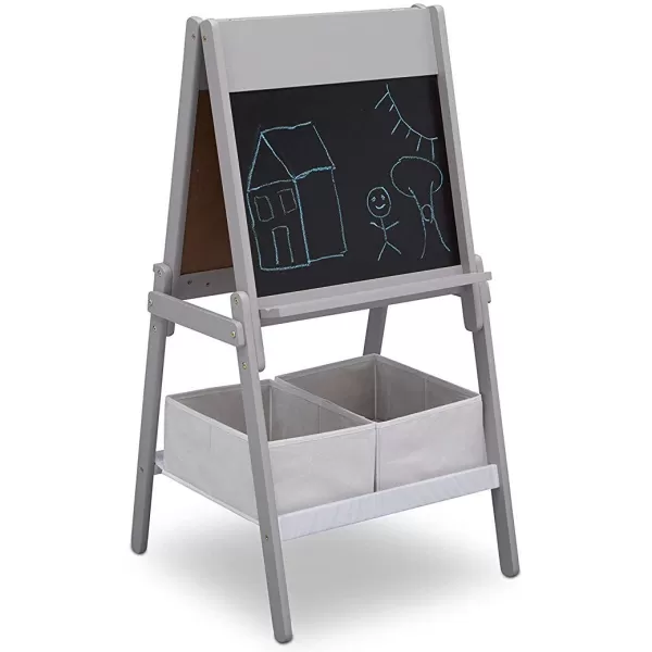 Space Adventures Wooden Activity Easel with Storage - Ideal for Arts &amp; Crafts, Drawing, Homeschooling and More - Greenguard Gold Certified, Blue