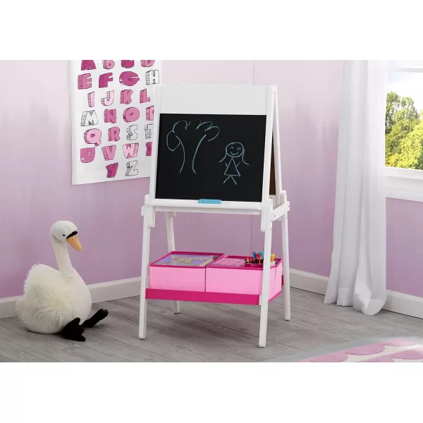 Space Adventures Wooden Activity Easel with Storage - Ideal for Arts &amp; Crafts, Drawing, Homeschooling and More - Greenguard Gold Certified, Blue