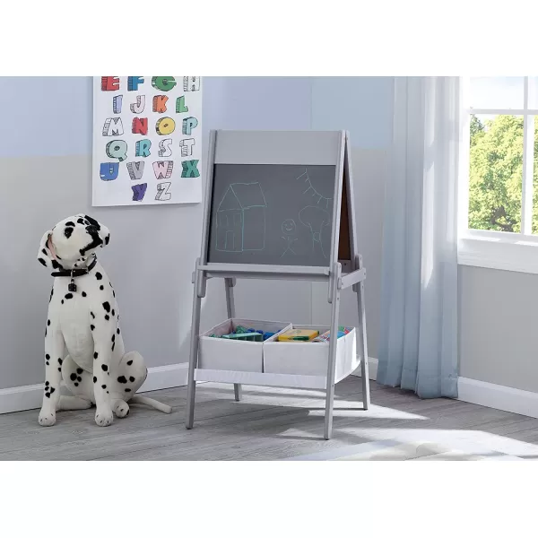 Space Adventures Wooden Activity Easel with Storage - Ideal for Arts &amp; Crafts, Drawing, Homeschooling and More - Greenguard Gold Certified, Blue
