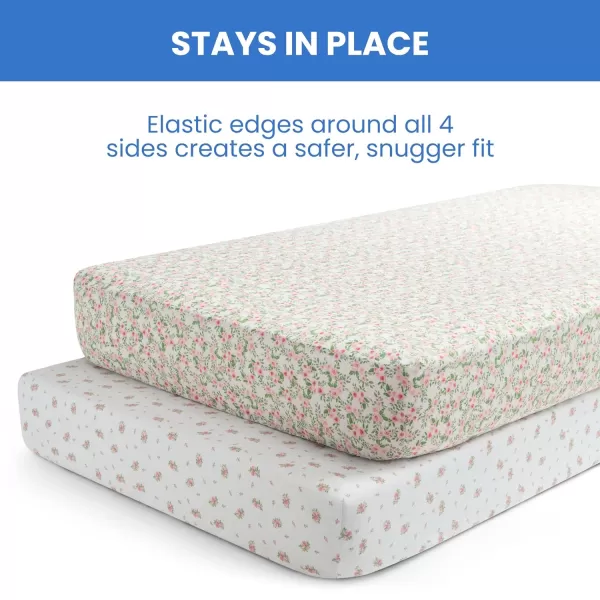 Twinkle Stars Breathable Baby Bed Crib Mattress and Toddler Mattress with Removable/Machine Washable Cover - GREENGUARD Gold – Waterproof - Sustainably Sourced Core Fiber Core, Green