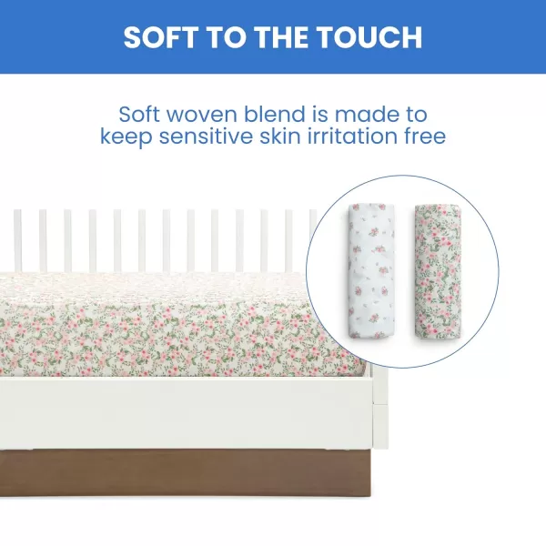 Twinkle Stars Breathable Baby Bed Crib Mattress and Toddler Mattress with Removable/Machine Washable Cover - GREENGUARD Gold – Waterproof - Sustainably Sourced Core Fiber Core, Green