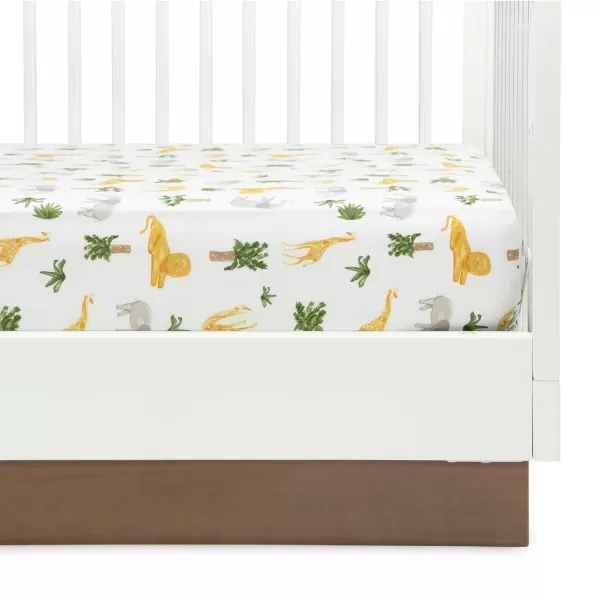 Twinkle Stars Breathable Baby Bed Crib Mattress and Toddler Mattress with Removable/Machine Washable Cover - GREENGUARD Gold – Waterproof - Sustainably Sourced Core Fiber Core, Green