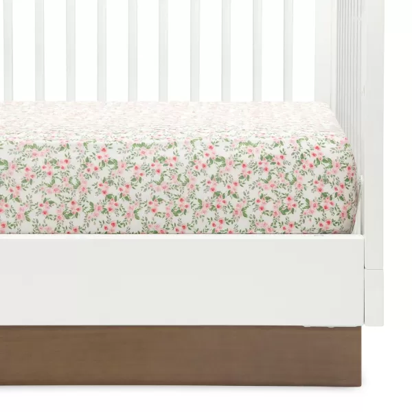 Twinkle Stars Breathable Baby Bed Crib Mattress and Toddler Mattress with Removable/Machine Washable Cover - GREENGUARD Gold – Waterproof - Sustainably Sourced Core Fiber Core, Green