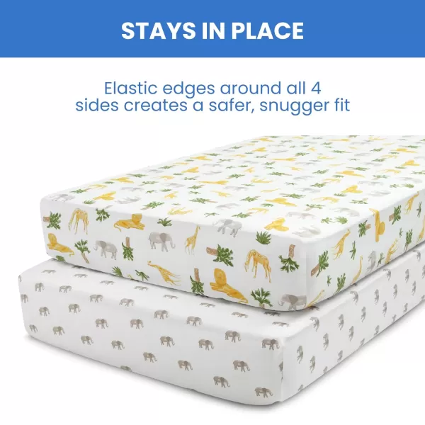Twinkle Stars Breathable Baby Bed Crib Mattress and Toddler Mattress with Removable/Machine Washable Cover - GREENGUARD Gold – Waterproof - Sustainably Sourced Core Fiber Core, Green