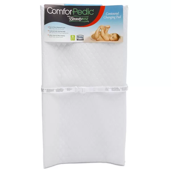 Waterproof Baby and Infant Diaper Changing Pad, ComforPedic from Beautyrest, White