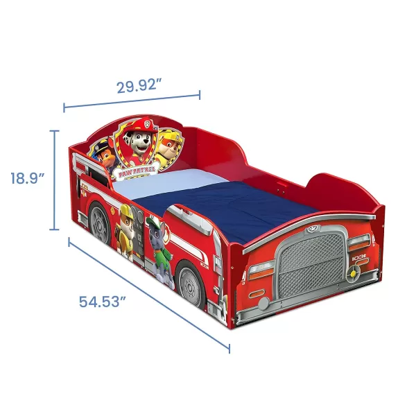 Wood Toddler Bed - Greenguard Gold Certified, Nick Jr. PAW Patrol