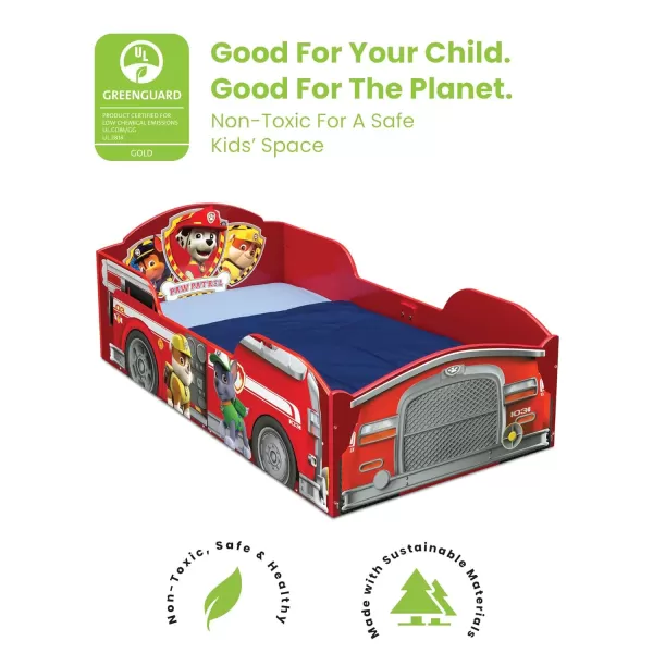 Wood Toddler Bed - Greenguard Gold Certified, Nick Jr. PAW Patrol
