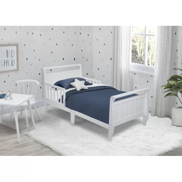 Wood Toddler Bed Sleigh, Crib, Black Cherry Espresso