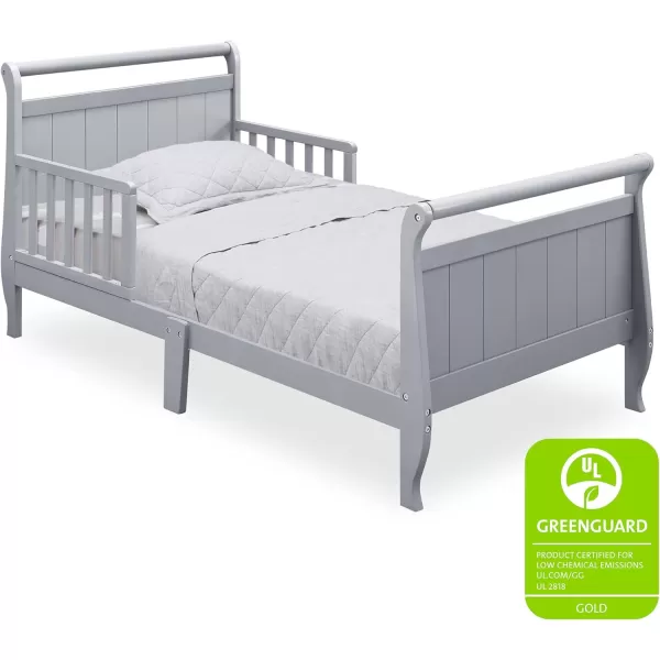 Wood Toddler Bed Sleigh, Crib, Black Cherry Espresso
