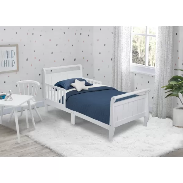 Wood Toddler Bed Sleigh, Crib, Black Cherry Espresso