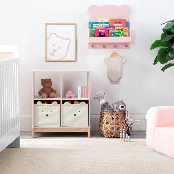 babyGap by Delta Children Brannan Bear Bookcase with Bins, Sage Green