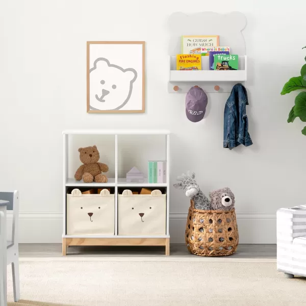 babyGap by Delta Children Brannan Bear Bookcase with Bins, Sage Green