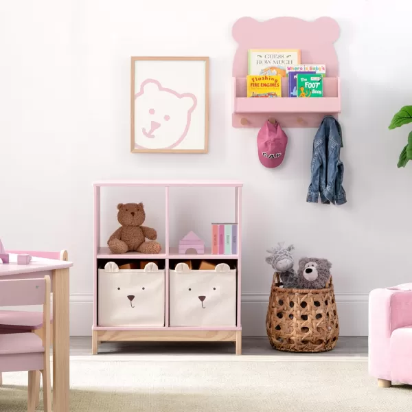 babyGap by Delta Children Brannan Bear Bookcase with Bins, Sage Green