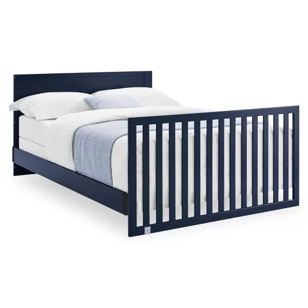 babyGap by Delta Children Oxford 6-in-1 Convertible Crib TrueSleep 2-Stage Deluxe Crib and Toddler Mattress , Navy/Natural