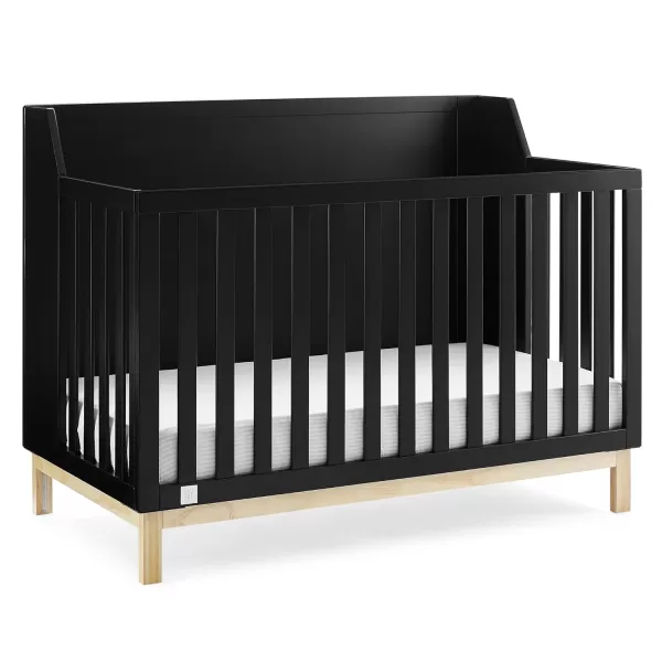 babyGap by Delta Children Oxford 6-in-1 Convertible Crib TrueSleep 2-Stage Deluxe Crib and Toddler Mattress , Navy/Natural