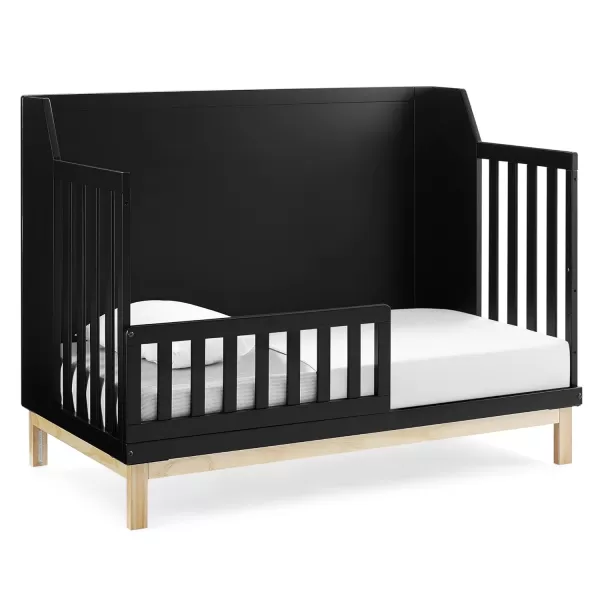 babyGap by Delta Children Oxford 6-in-1 Convertible Crib TrueSleep 2-Stage Deluxe Crib and Toddler Mattress , Navy/Natural