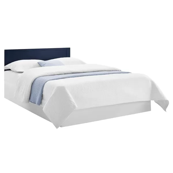 babyGap by Delta Children Oxford 6-in-1 Convertible Crib TrueSleep 2-Stage Deluxe Crib and Toddler Mattress , Navy/Natural