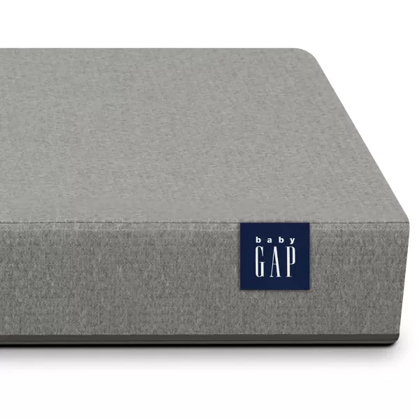 babyGap by Delta Children Oxford 6-in-1 Convertible Crib TrueSleep 2-Stage Deluxe Crib and Toddler Mattress , Navy/Natural