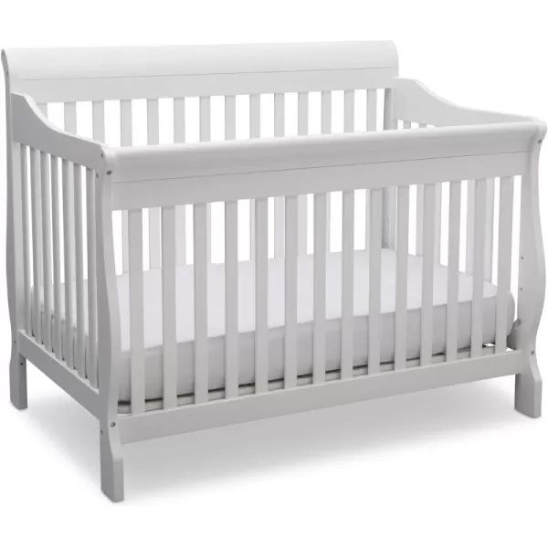 Canton 4-in-1 Convertible Crib - Easy to Assemble, Ebony Black