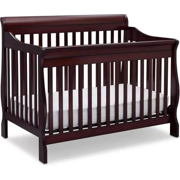 Canton 4-in-1 Convertible Crib - Easy to Assemble, Ebony Black