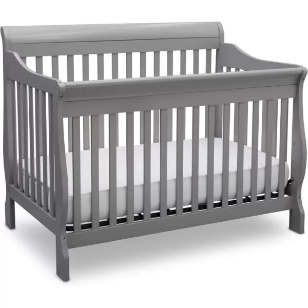 Canton 4-in-1 Convertible Crib - Easy to Assemble, Ebony Black