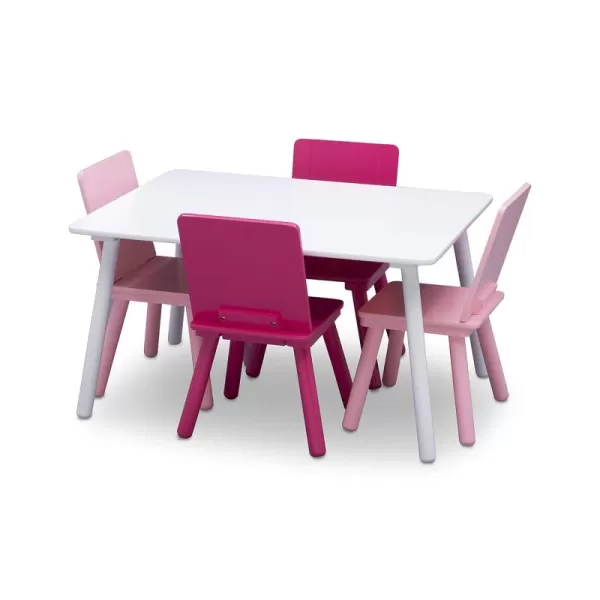 Delta Children Kids Table and Chair Set , Natural/Primary
