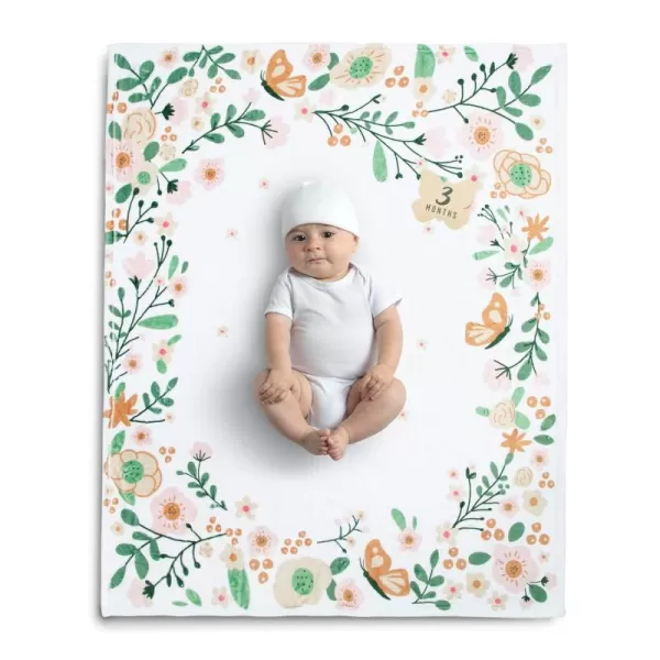 Delta Children Milestone Baby Blanket – Monthly Blanket for Pictures – Photo Blanket for Newborns, Space