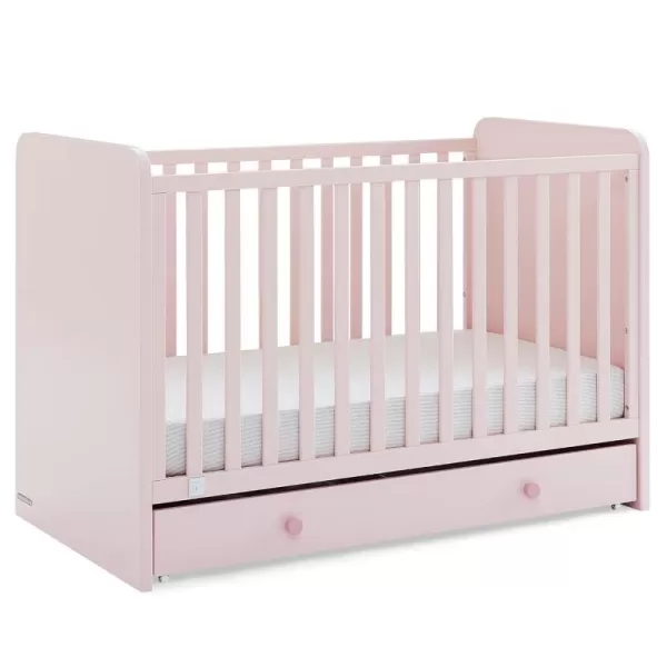 GAP babyGap Graham 4-in-1 Convertible Crib with Storage Drawer - Greenguard Gold Certified, Bianca White