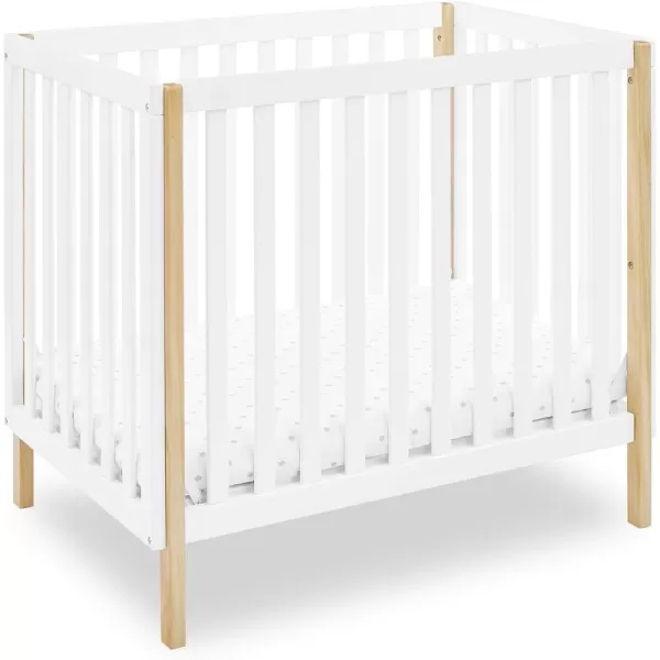 Gio Mini Crib with 2.75" Mattress Included, Ebony/Natural