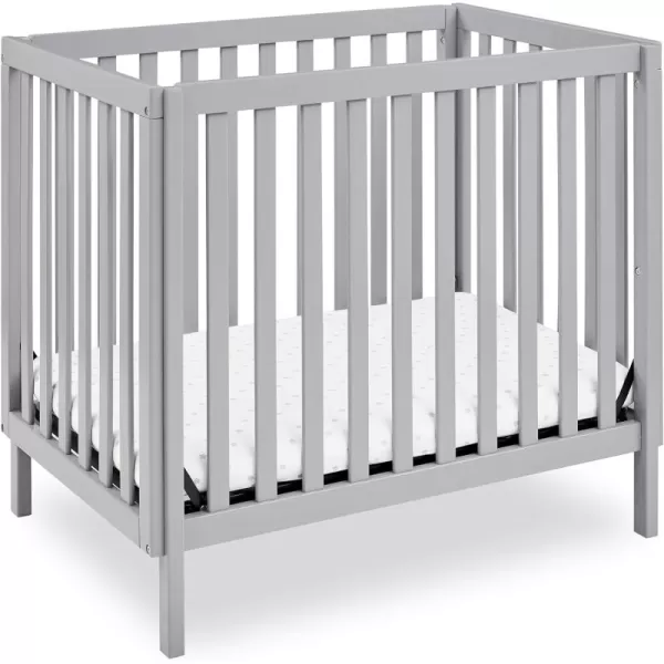 Gio Mini Crib with 2.75" Mattress Included, Ebony/Natural