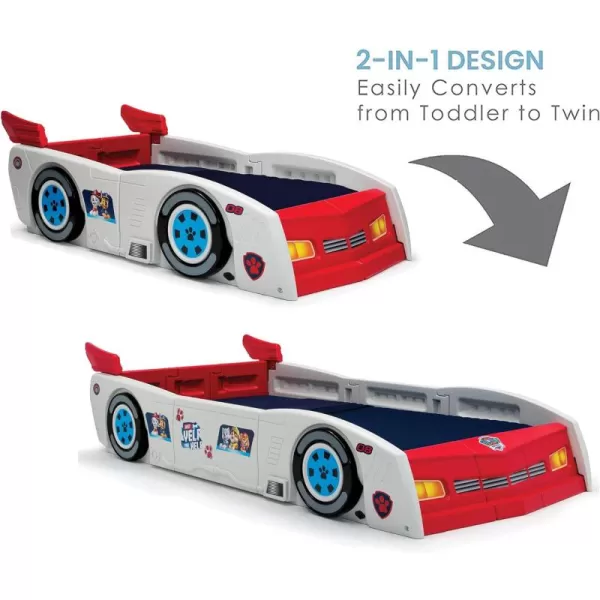 Grand Prix Race Car Toddler &amp; Twin Bed - Made in USA, Black