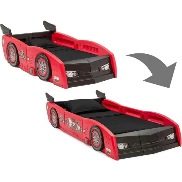 Grand Prix Race Car Toddler &amp; Twin Bed - Made in USA, Black