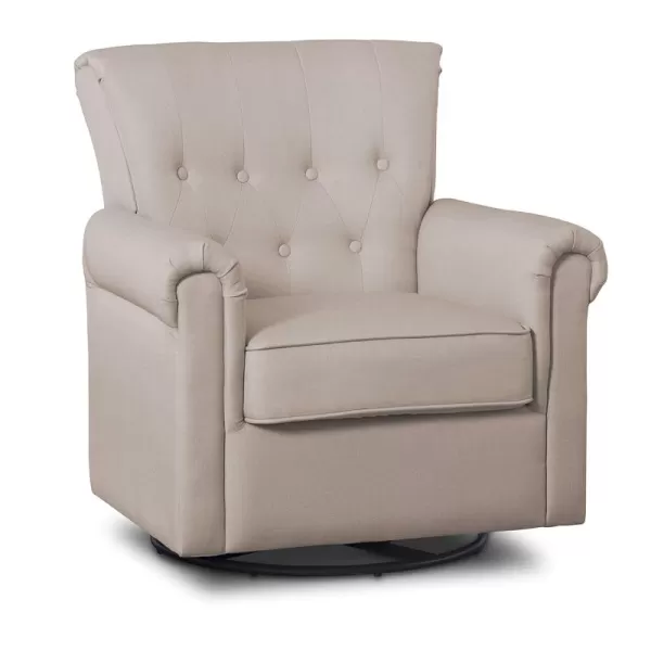 Harper Glider Swivel Rocker Chair, Charcoal