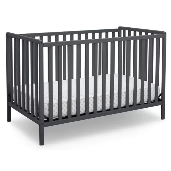Heartland 4-in-1 Convertible Crib - Greenguard Gold Certified, Charcoal Grey