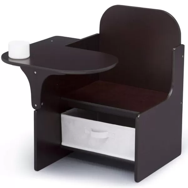 MySize Chair Desk with Storage Bin - Greenguard Gold Certified,Arm Rest, Engineered Wood, Dusty Rose