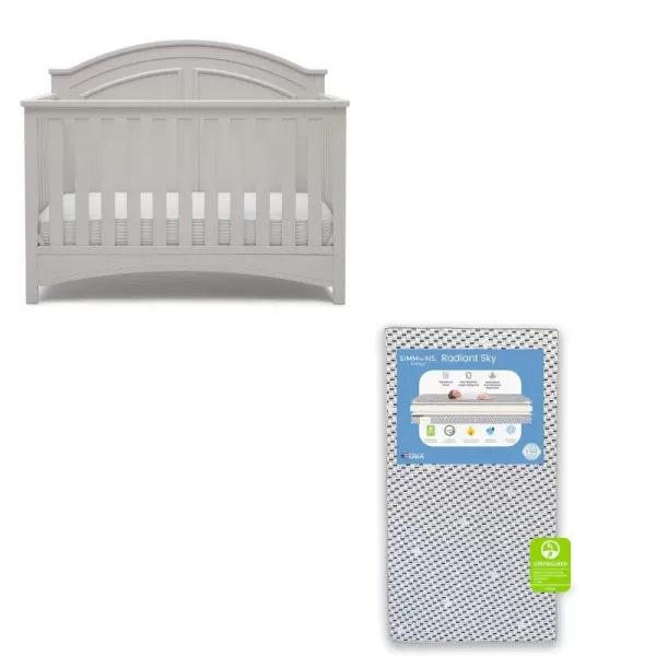 Perry 6-in-1 Convertible Crib - Greenguard Gold Certified, Moonstruck Grey