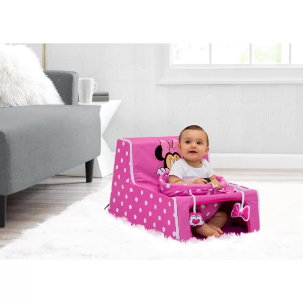Disney Minnie Mouse Sit N Play Portable Activity Seat for Babies by Delta Children – Floor Seat for Infants
