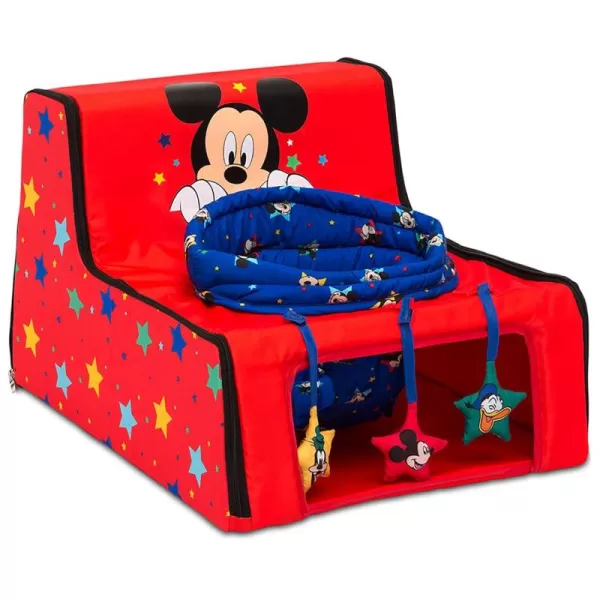 Disney Minnie Mouse Sit N Play Portable Activity Seat for Babies by Delta Children – Floor Seat for Infants