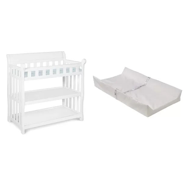 Delta Children Eclipse Changing Table with Changing Pad, White