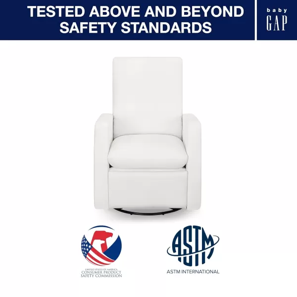 GAP babyGap Cloud Recliner with LiveSmart Evolve - Sustainable Performance Fabric, Artic