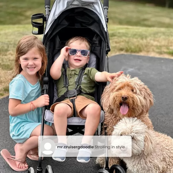 Jeep PowerGlyde Stroller by Delta Children - Lightweight Travel Stroller with Smoothest Ride &amp; Compact Fold, 3-Position Recline, Extra Large Storage Basket, Olive Green