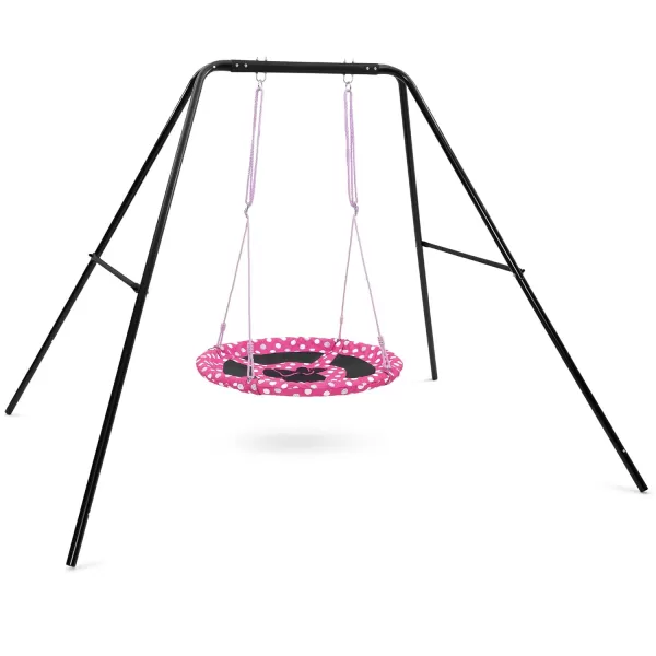 PAW Patrol 40-Inch Saucer Swing for Kids – Attaches to Swing Sets or Trees – Includes All Necessary Hanging Hardware &amp; Rope