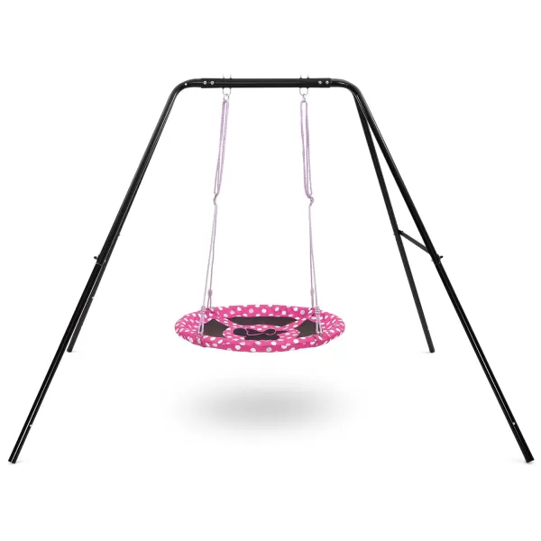 PAW Patrol 40-Inch Saucer Swing for Kids – Attaches to Swing Sets or Trees – Includes All Necessary Hanging Hardware &amp; Rope